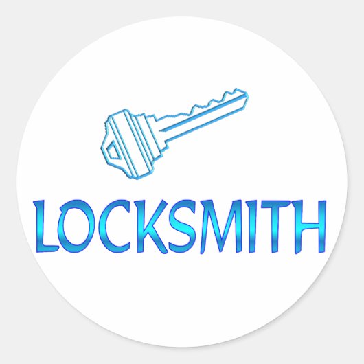 Locksmith Ronde Sticker (Voorkant)