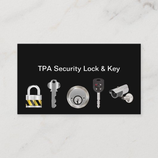 Locksmith Security Products Visitekaartjes (Voorkant)