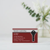 Locksmith Security Theme Editable Visitekaartjes (Staand voorkant)