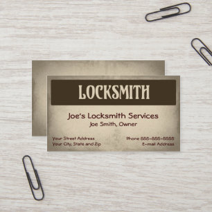 Locksmith Visitekaartje