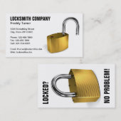 Locksmith Visitekaartje (Voorkant / Achterkant)