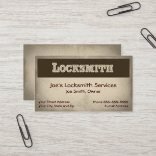 Locksmith Visitekaartje