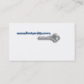 Locksmith Visitekaartje Grunge blue (Achterkant)