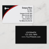 Locksmith Visitekaartjes (Voorkant / Achterkant)