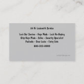 Locksmith Visitekaartjes (Achterkant)
