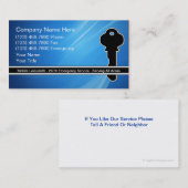 Locksmith Visitekaartjes (Voorkant / Achterkant)