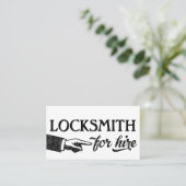 Locksmith Visitekaartjes - Koel Vintage (Staand voorkant)