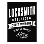 Locksmith Work Title Cadeau Foto Afdruk (Voorkant)