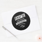 Locksmith Work Title Cadeau Ronde Sticker (Envelop)