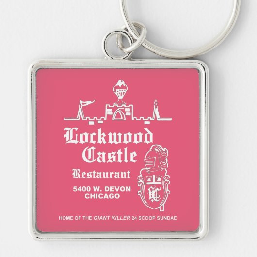 Lockwood Castle Restaurant, Chicago, IL Sleutelhanger (Voorkant)