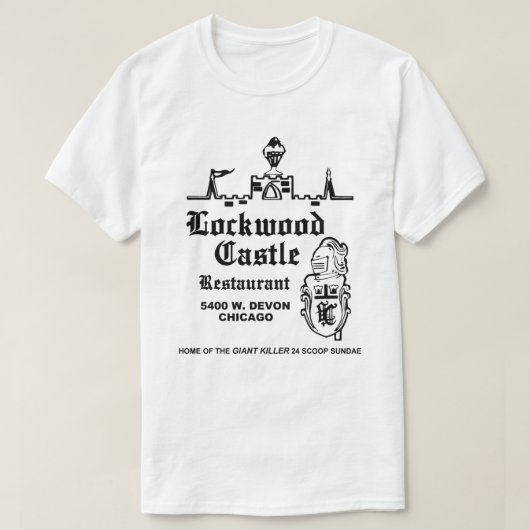 Lockwood Castle Restaurant, Chicago, IL T-shirt (Design voorkant)