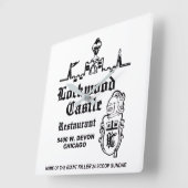 Lockwood Castle Restaurant, Chicago, IL Vierkante Klok (Hoek)