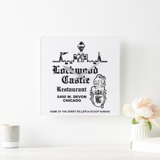 Lockwood Castle Restaurant, Chicago, IL Vierkante Klok (Huis)