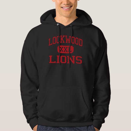 Lockwood - Lions - Middle - Billings Montana Hoodie (Voorkant)