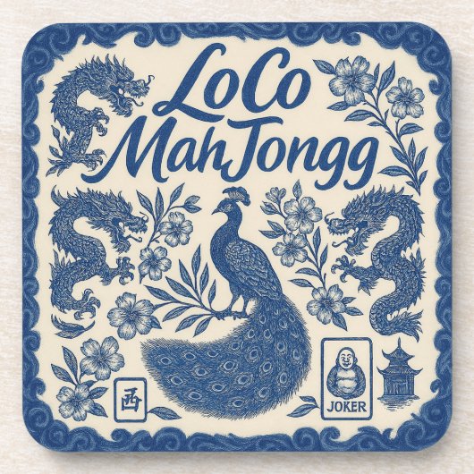 LoCo Mahjong Set of Coasters Bier Onderzetter (Voorkant)