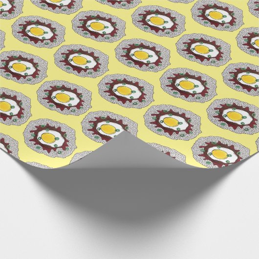 Loco Moco Hawaiian Cuisine Food Rice Hamburger Egg Cadeaupapier (Hoek)