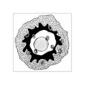 Loco Moco Hawaiian Cuisine Food Rice Hamburger Egg Rubberstempel (Afrduk)