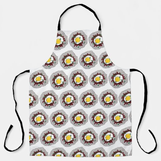 Loco Moco Hawaiian Cuisine Food Rice Hamburger Egg Schort (Voorkant)