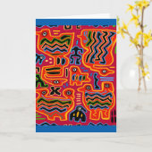 Loco Pajaros con Dos Cabezas Kaart (Gele Bloem)