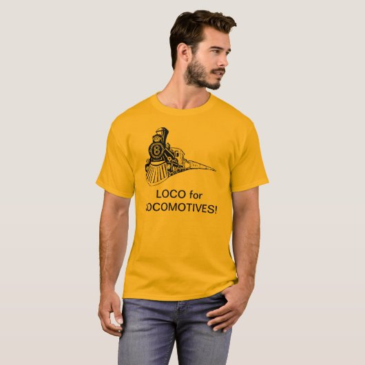 Loco voor locomotieven t-shirt (Voorkant volledig)