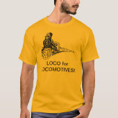Loco voor locomotieven t-shirt (Voorkant)