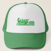 Locomotief 02 - Groen gras Trucker Pet (Voorkant)