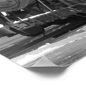 Locomotief afdrukken poster (Hoek)