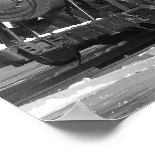 Locomotief afdrukken poster (Hoek)