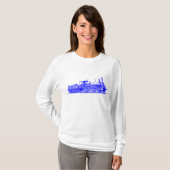 Locomotief - Blauw T-shirt (Voorkant volledig)