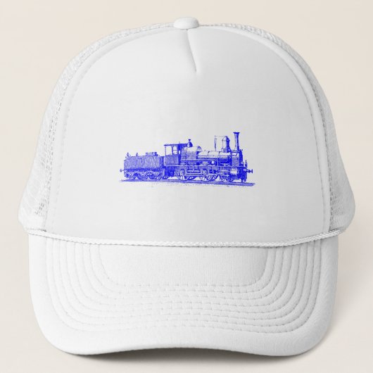 Locomotief - Blauw Trucker Pet (Voorkant)