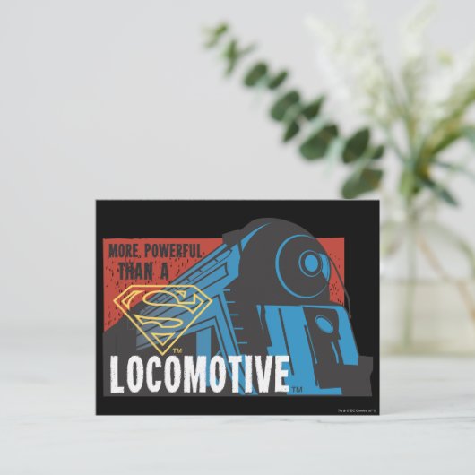 locomotief briefkaart (Staand voorkant)