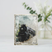  locomotief briefkaart (Staand voorkant)