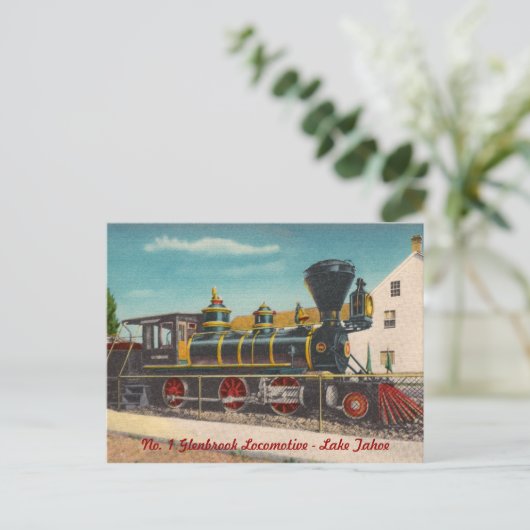  locomotief Briefkaart (Staand voorkant)