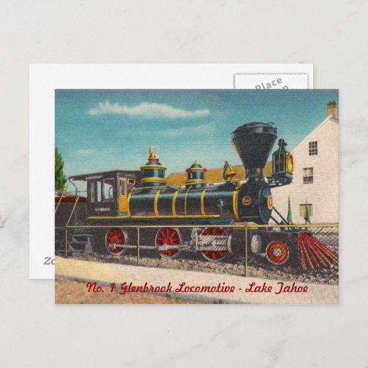 locomotief Briefkaart (Voorkant / Achterkant)