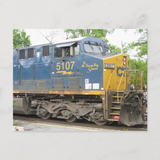 locomotief briefkaart (Voorkant)