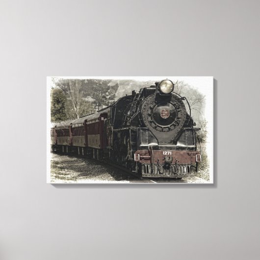 locomotief canvas afdruk (Voorkant)