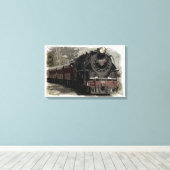 locomotief canvas afdruk (Insitu (Houten vloer))