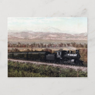 locomotief, colorado Rocky Mountains Briefkaart
