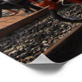 Locomotief, Duitse trofee Kriegs-locomotief TE-... Poster (Hoek)