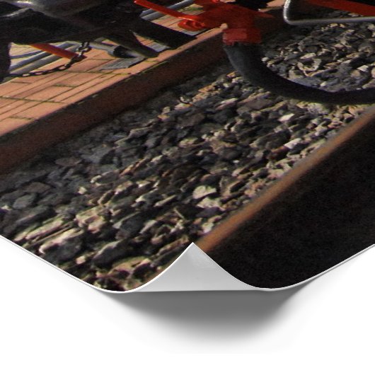 Locomotief, Duitse trofee Kriegs-locomotief TE-... Poster (Hoek)