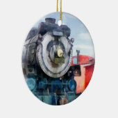 Locomotief en Caboose Keramisch Ornament (Rechts)