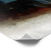 Locomotief en Caboose Poster (Hoek)