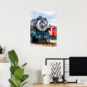Locomotief en Caboose Poster (Thuiskantoor)
