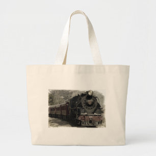 locomotief grote tote bag