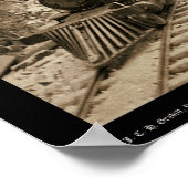 Locomotief in Black Hills SD 1890 Poster (Hoek)