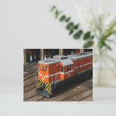 Locomotief in Changhua Roundhouse, Taiwan Briefkaart (Staand voorkant)