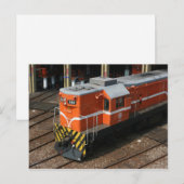 Locomotief in Changhua Roundhouse, Taiwan Briefkaart (Voorkant / Achterkant)