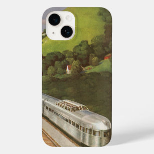  locomotief in het land, vakantie per trein Case-Mate iPhone 14 hoesje