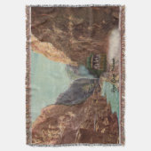 locomotief in Royal Gorge Throw Blanket Deken (Voorkant Verticaal)