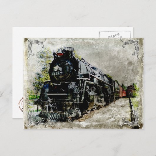  locomotief, lang briefkaart (Voorkant / Achterkant)